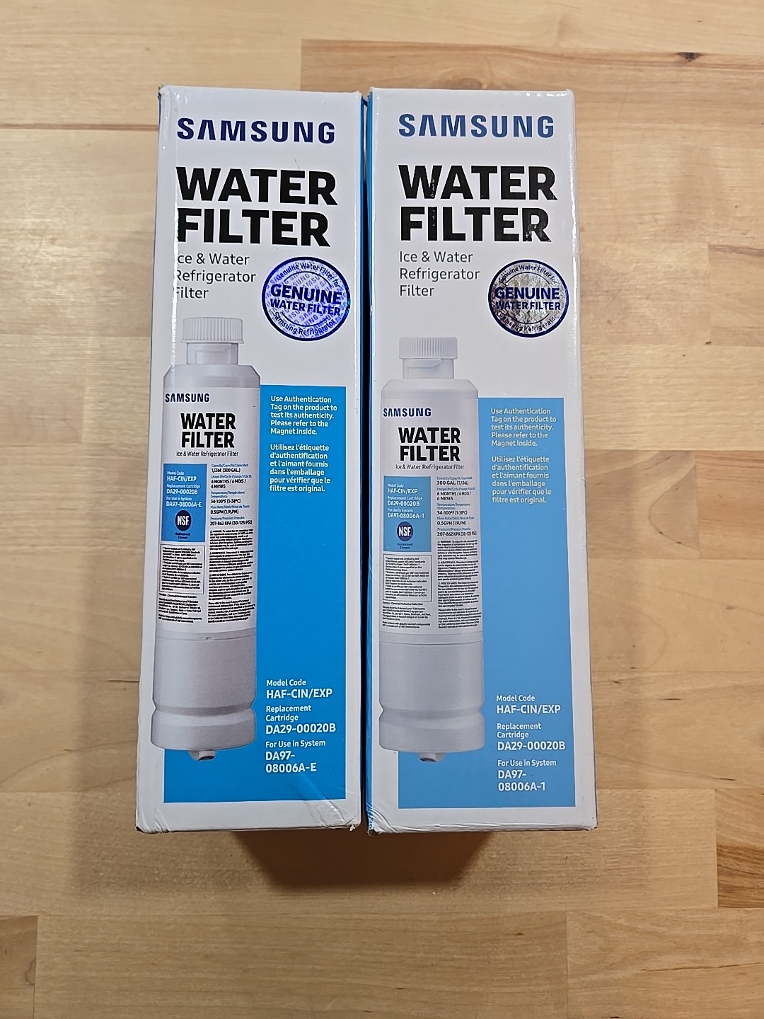 2 Pack Samsung OEM DA29-00020B Refrigerator Water Filter