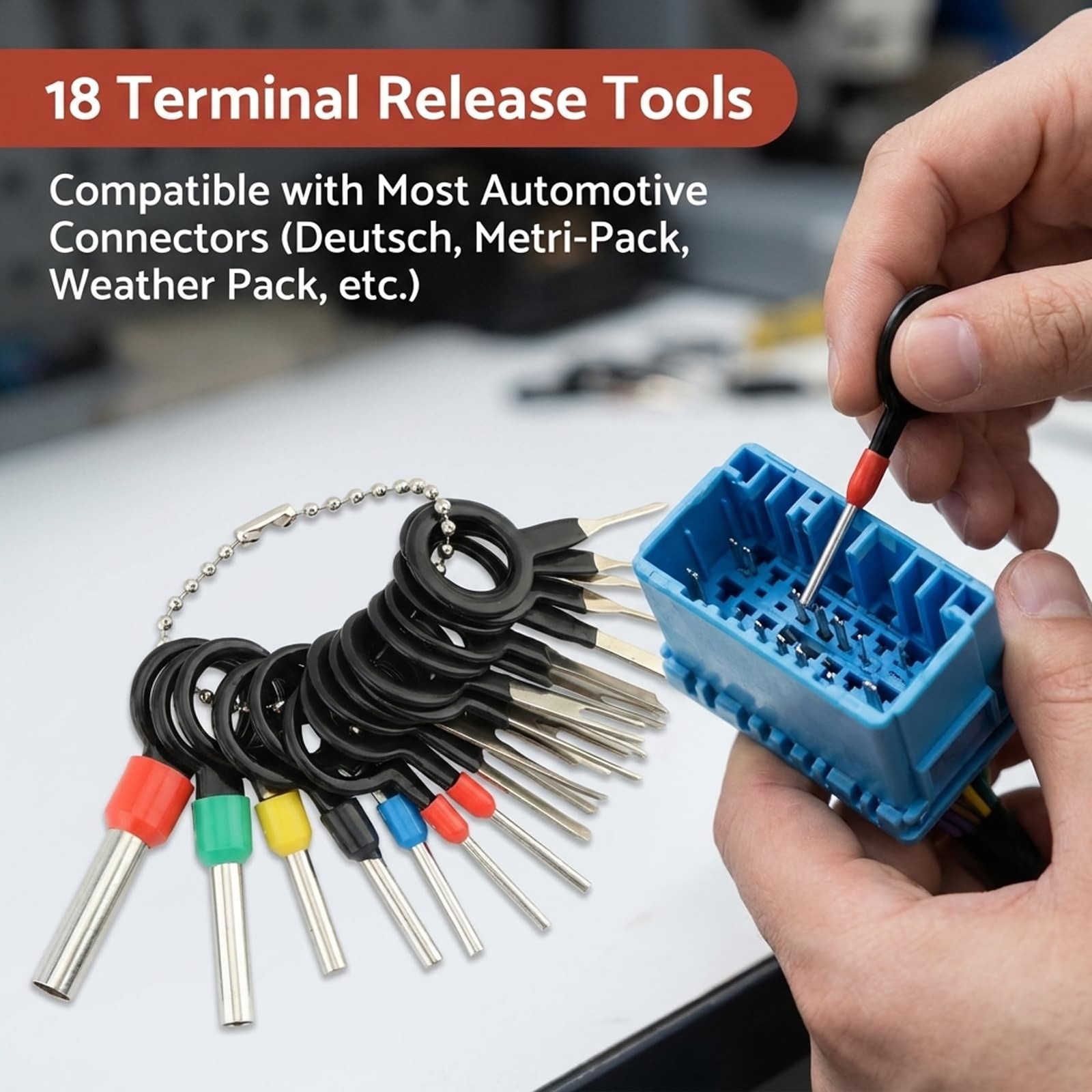 27PCS Automotive Electrical Disconnect Pliers Terminal Removal Tool Kit