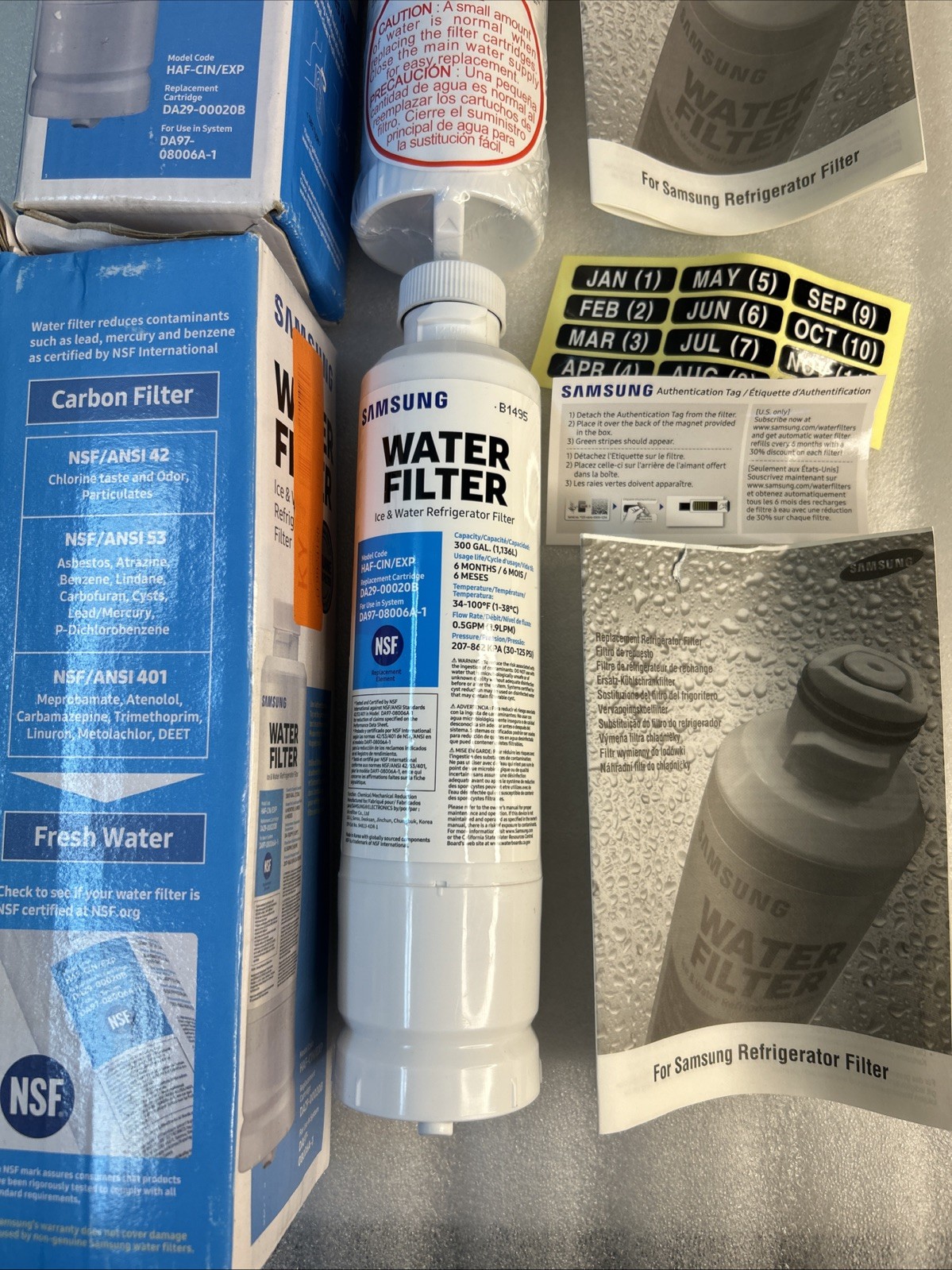 Samsung Water Filter Plastic White DA29-00020B HAF-CIN/EXP. Lot Of 2 Ea See Note