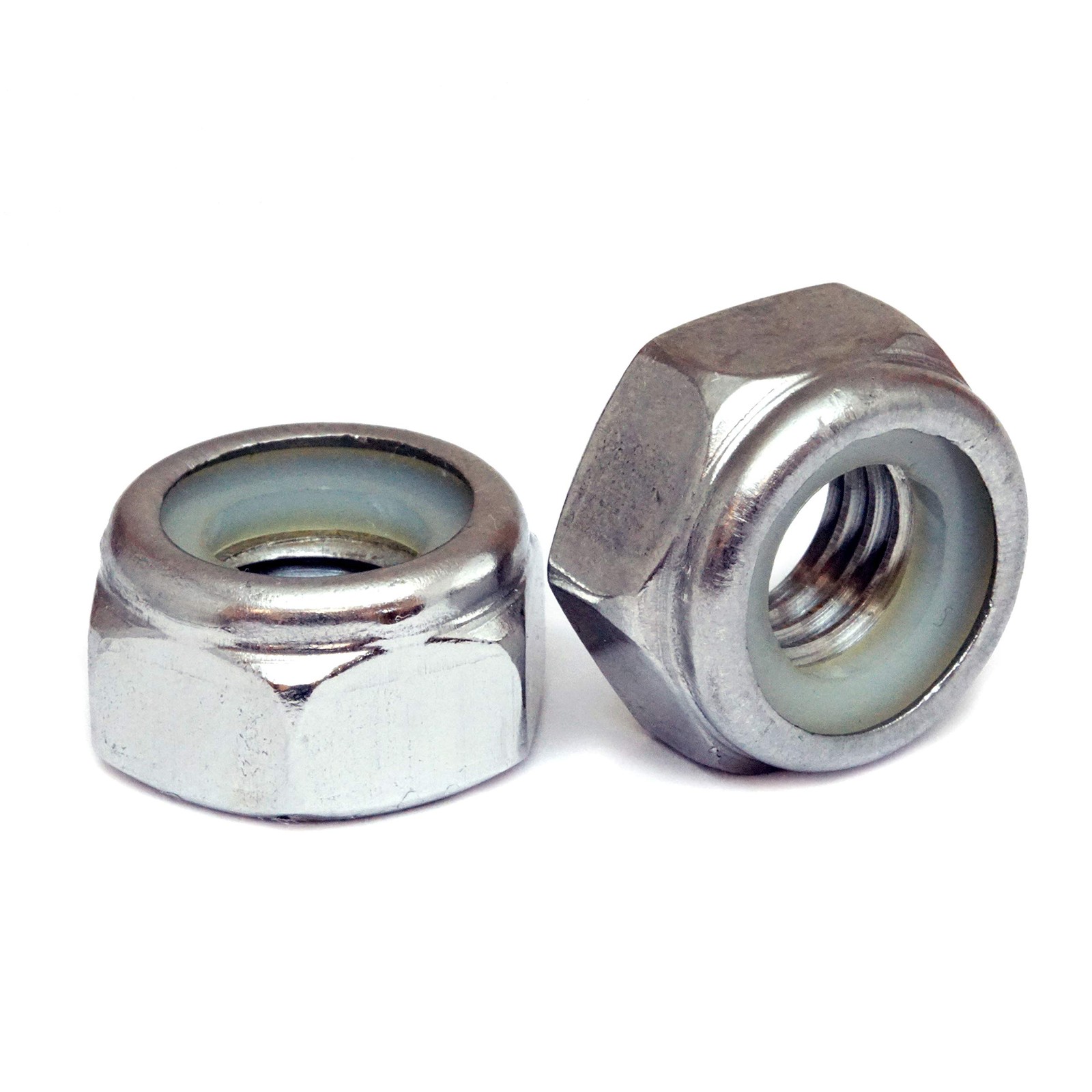 MonsterBolts – #6-32 Nylon Insert Hex Lock Nuts, Stainless Steel, 25