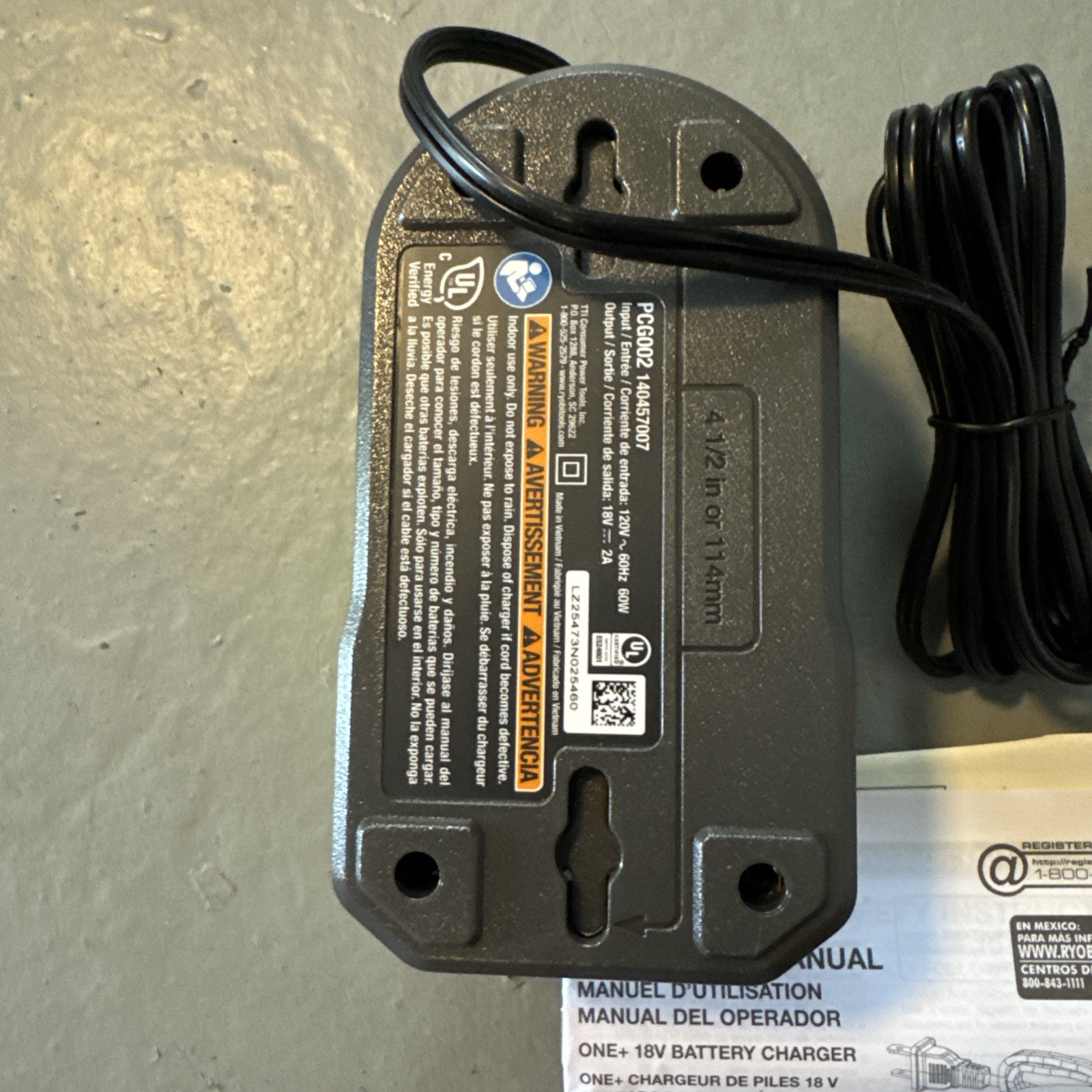 Ryobi ONE+ 18V 2Ah High Performance Lithium Battery PBP003 + PCG002 Charger Kit