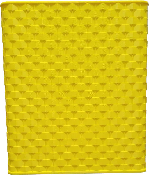Sun Yellow Wicker Wastebasket/Stylish/Home Decor/Kids/Teens/Adults/Vibrant/Chic
