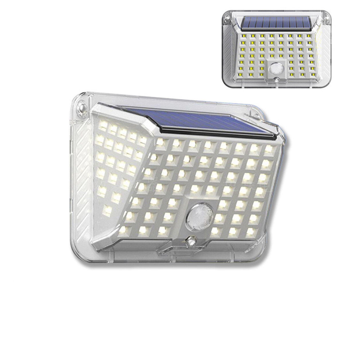 PFCTART 90 LED Solar Wall Light Outdoor Garden Motion Sensor Security Flood Lamp
