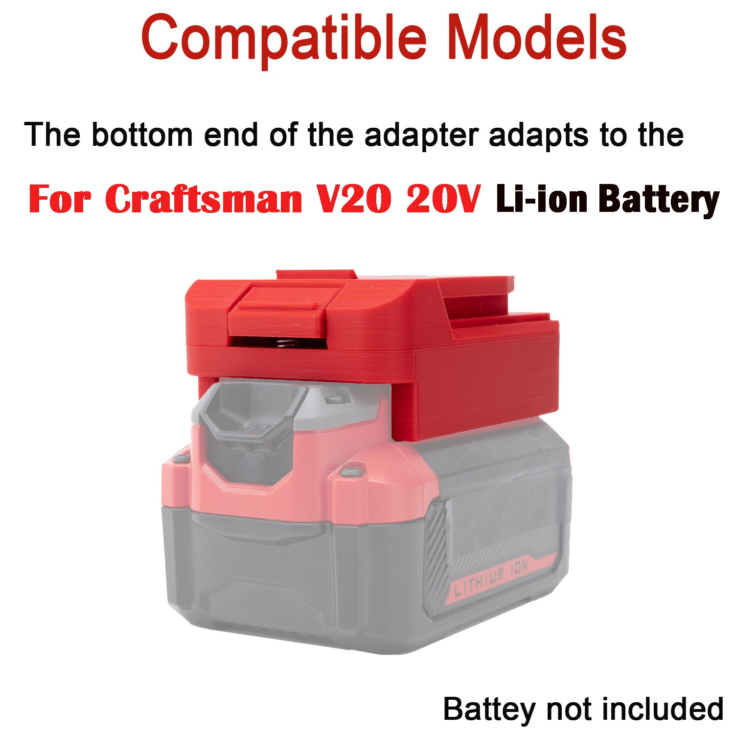 Adapter For Craftsman 20V Battery Convert to For Hyper tough 20V Cordless Tools