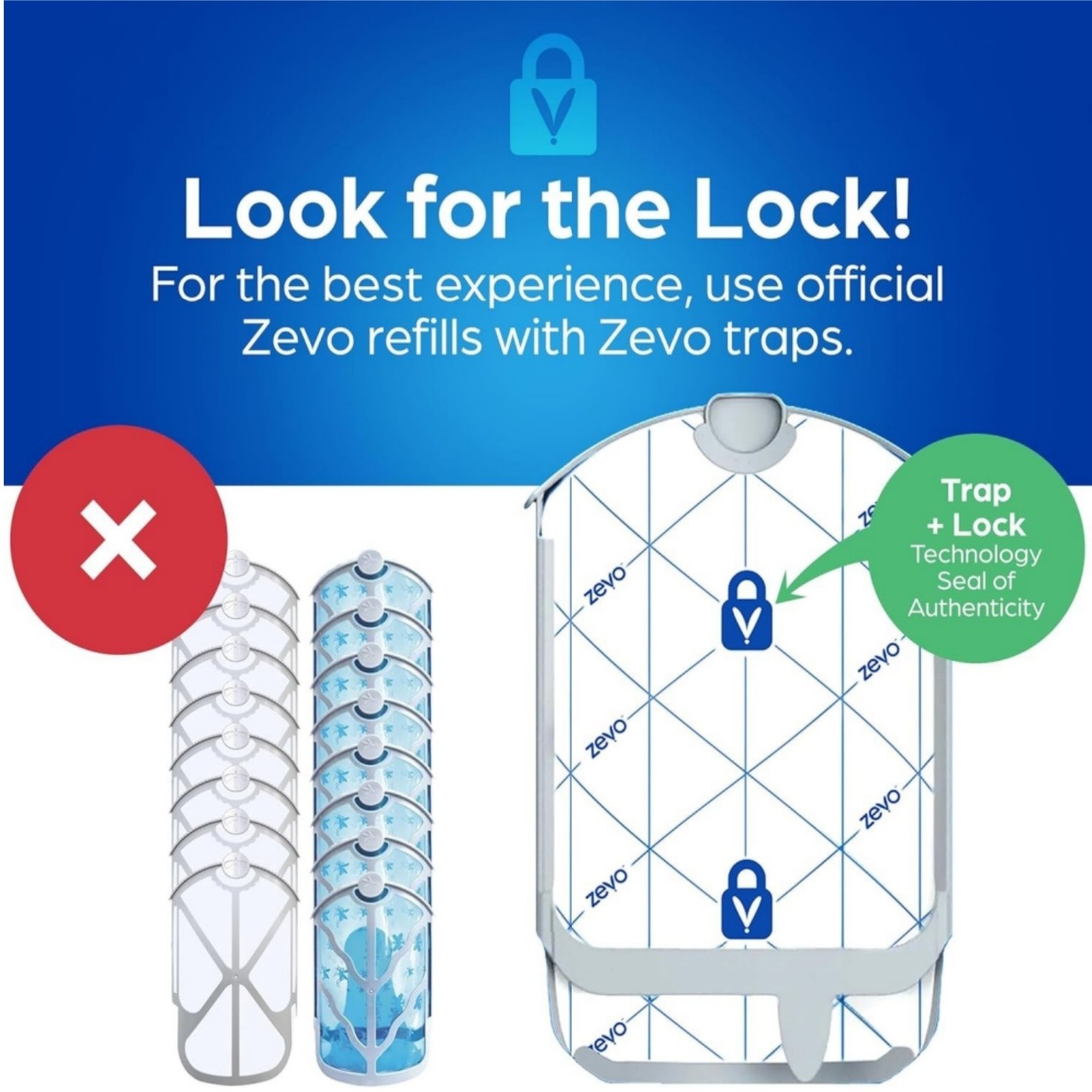 4 Refill Cartridges Zevo Flying Insect Trap Refill Cartridges -Easy to Use