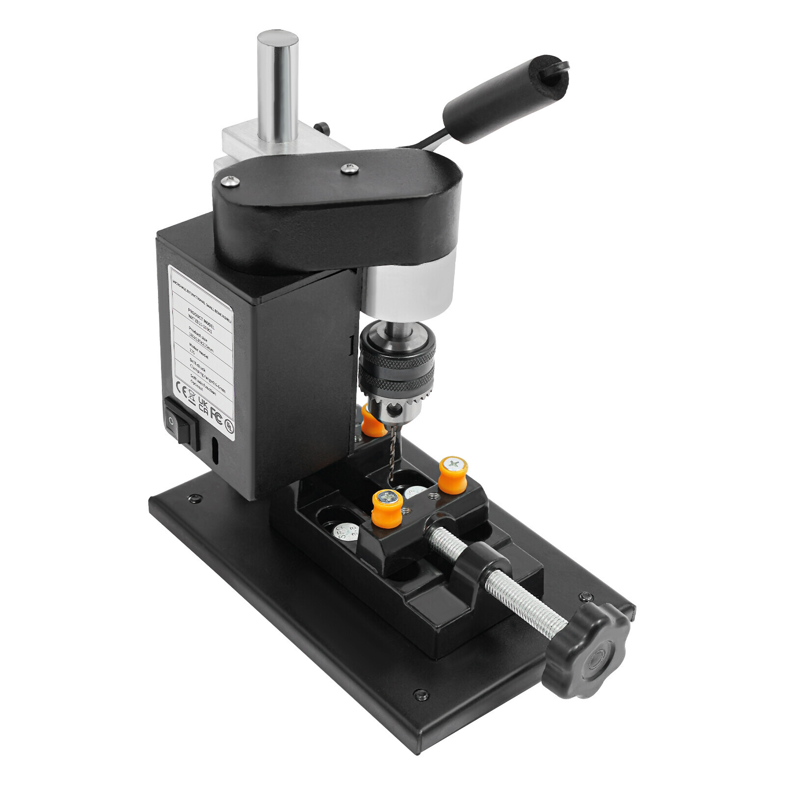 7-Speed Adjustable Mini Drill Press Benchtop 8000RPM for Wood Metal Craft DIY