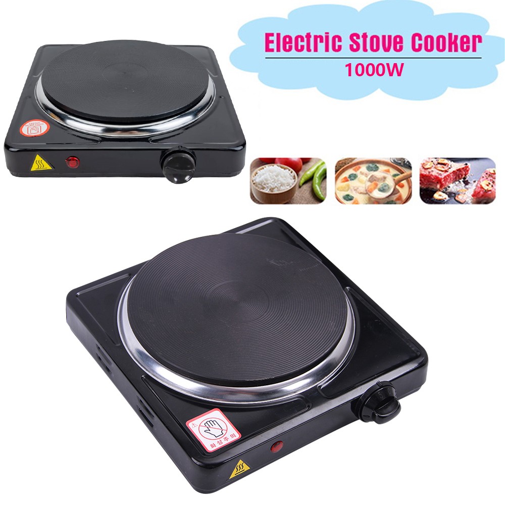 Electric Countertop Single/Double Burner 2000W Cooktop Cast Iron Hot Plates