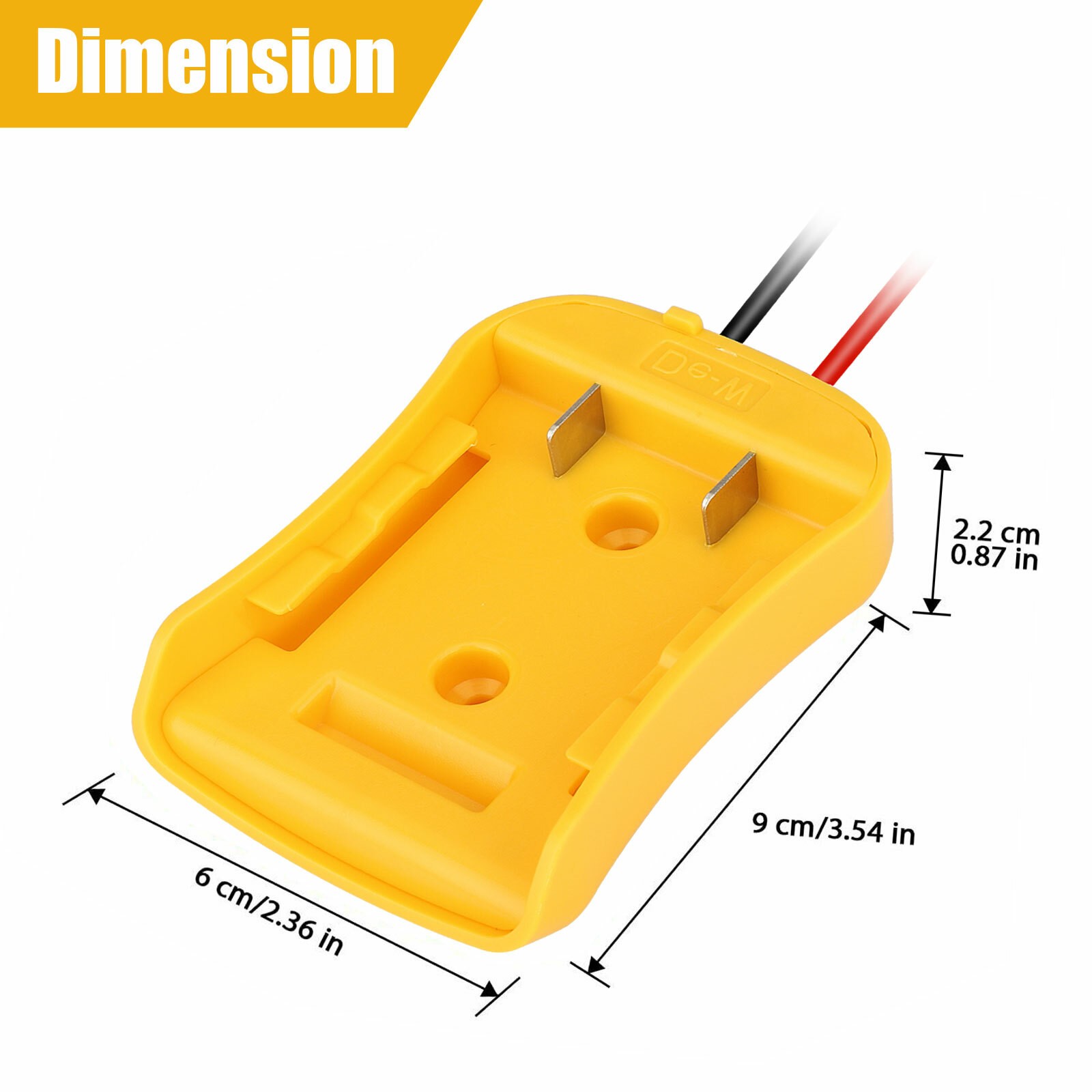 Power Connector DIY Battery Adapter Holder Dock For DeWalt 18V/20V Max Battery