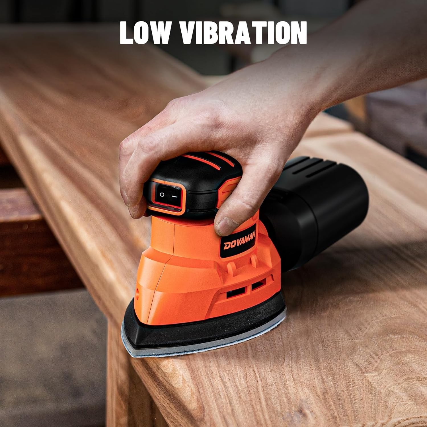 130W Detail Sander, 12000RPM Palm Sander Tool, Dust Collection System, 12PCS …
