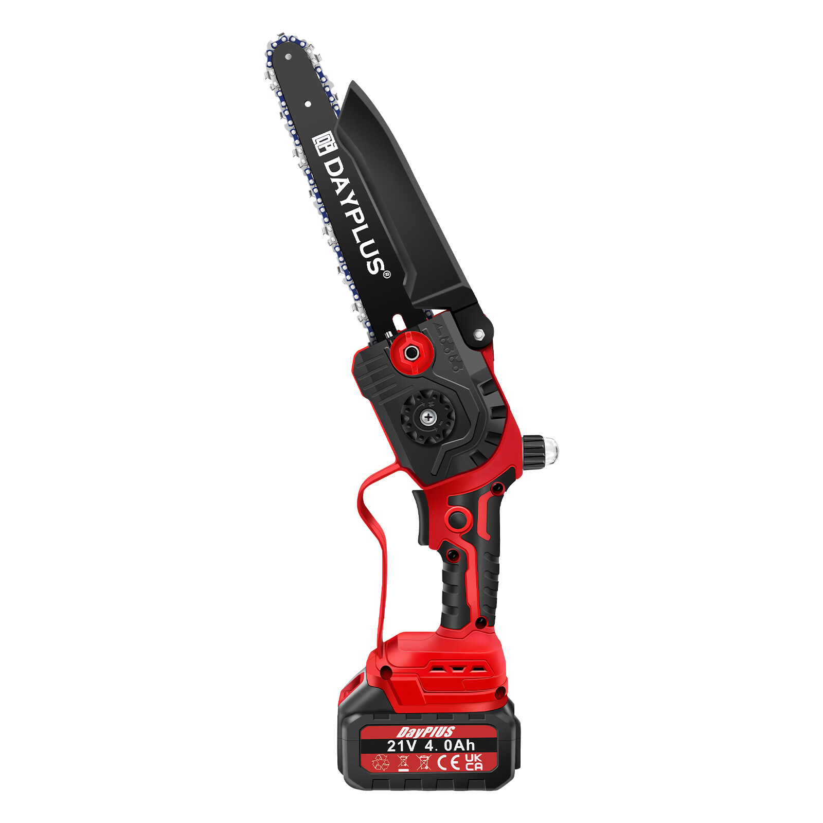 8 inch 21V Mini Chainsaw/Cordless Lightweight One-hand Electric 2x Saw Battery
