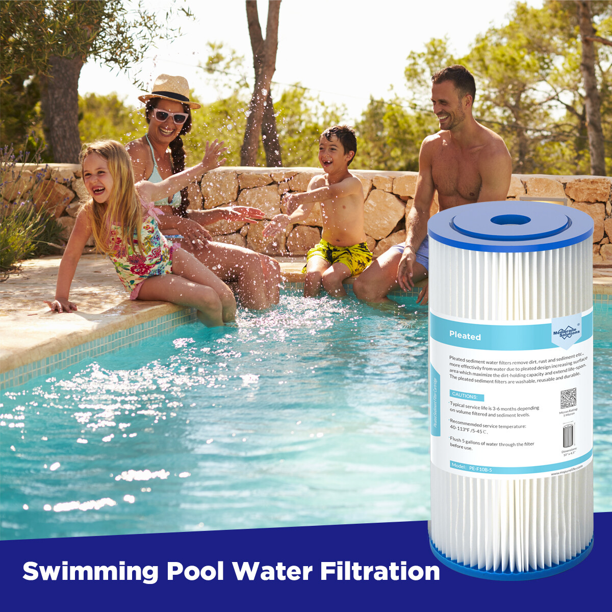 18 Pack 10″ x 4.5″ for Big Blue RO Sediment Pleated Water Filter 5/20/50 Micron