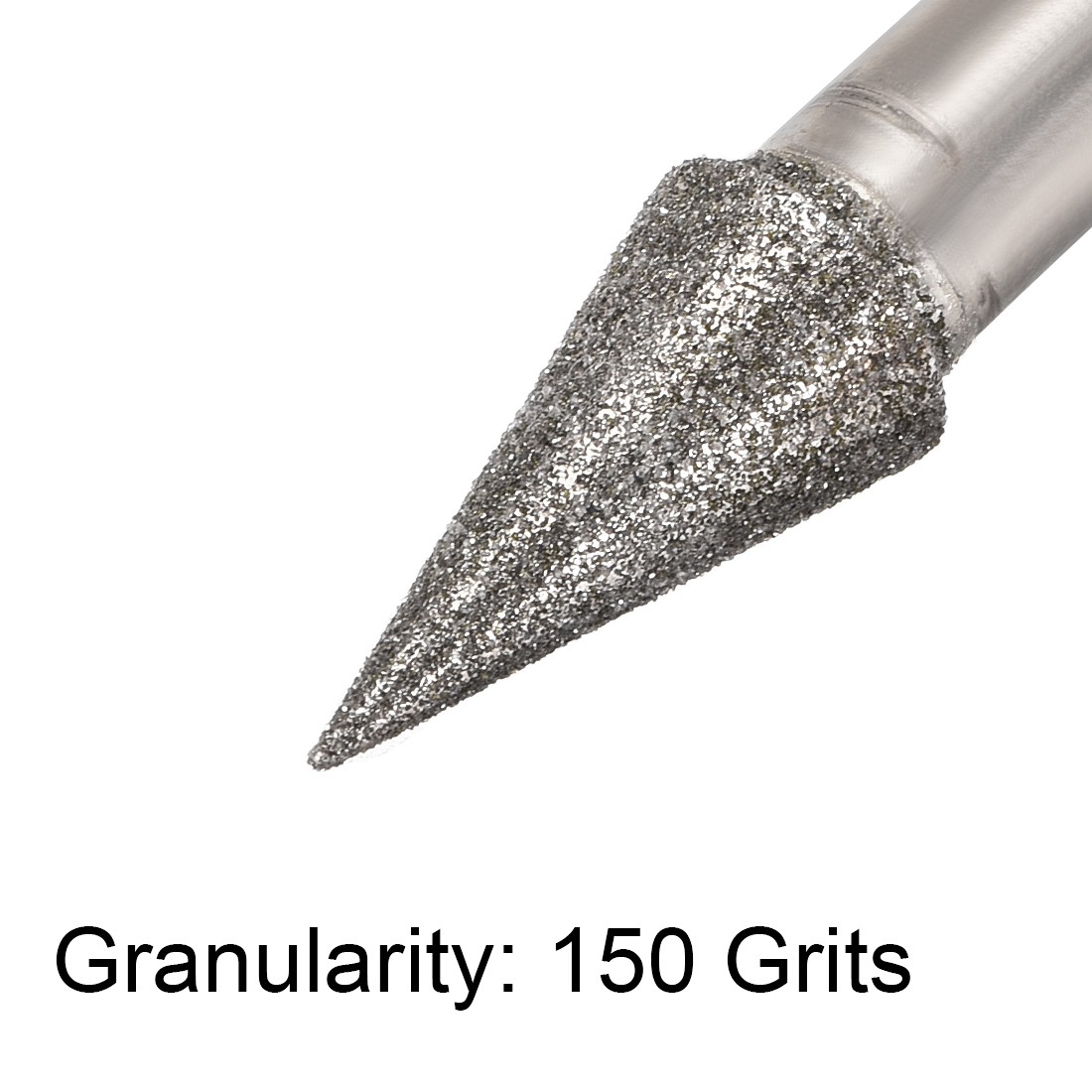 Diamond Burrs for Rotary Tool 1/4-Inch Shank 8mm 150 Grit 2 Pcs