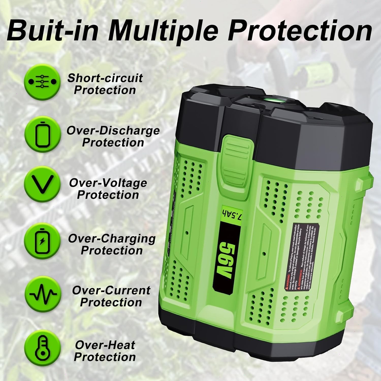 7.5Ah Lithium Battery / Charger For EGO Power+ 56V BA2800 BA2800T BA4200 BA1400