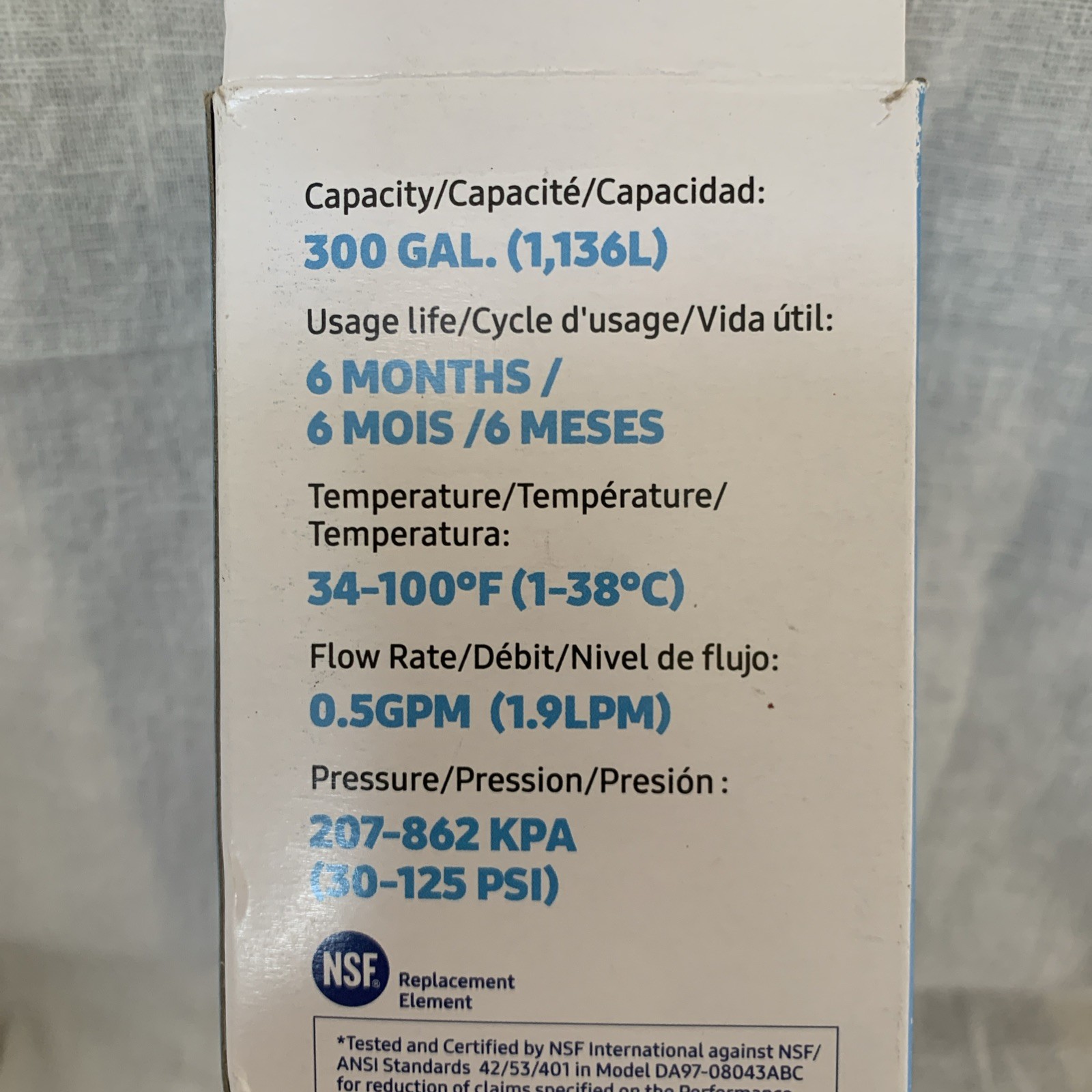 SAMSUNG Genuine Filter for Refrigerator Water and Ice, HAF-CIN/EXP, 1 Pack