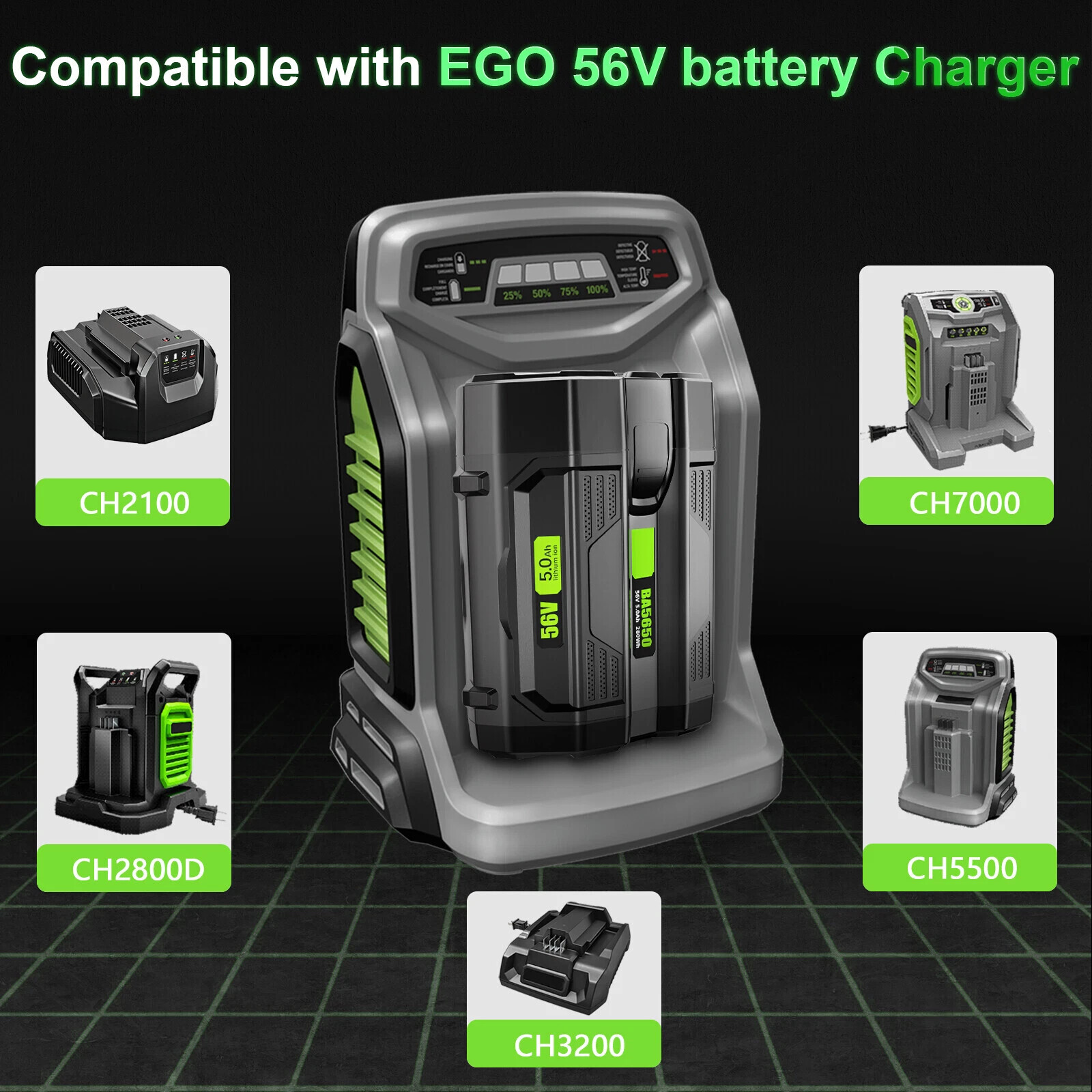 56V Lithium Battery 9000mAh For EGO 56 Volt BA2800 BA4200 BA4200T BA1400 BA1400T