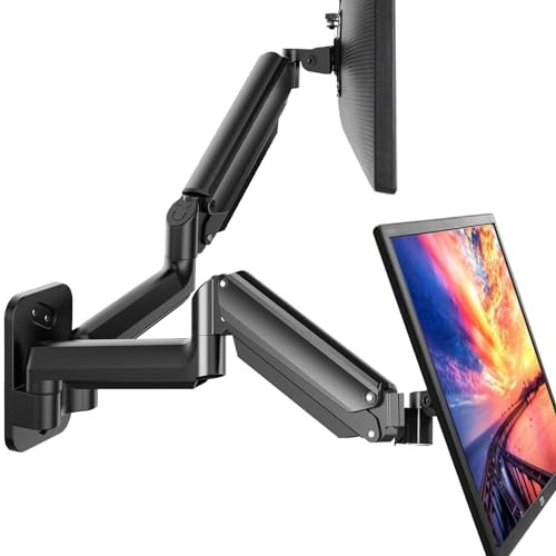 Gaming Dual Monitor Wall Mount for 17-32 Inch Computer Screen Mount (4.4