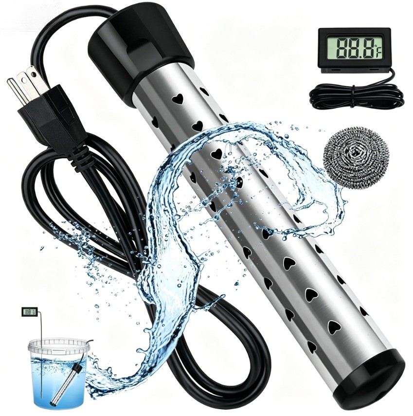 Water Heater Portable Electric 2000W 110V Immersion Element Bucket Boiler Travel