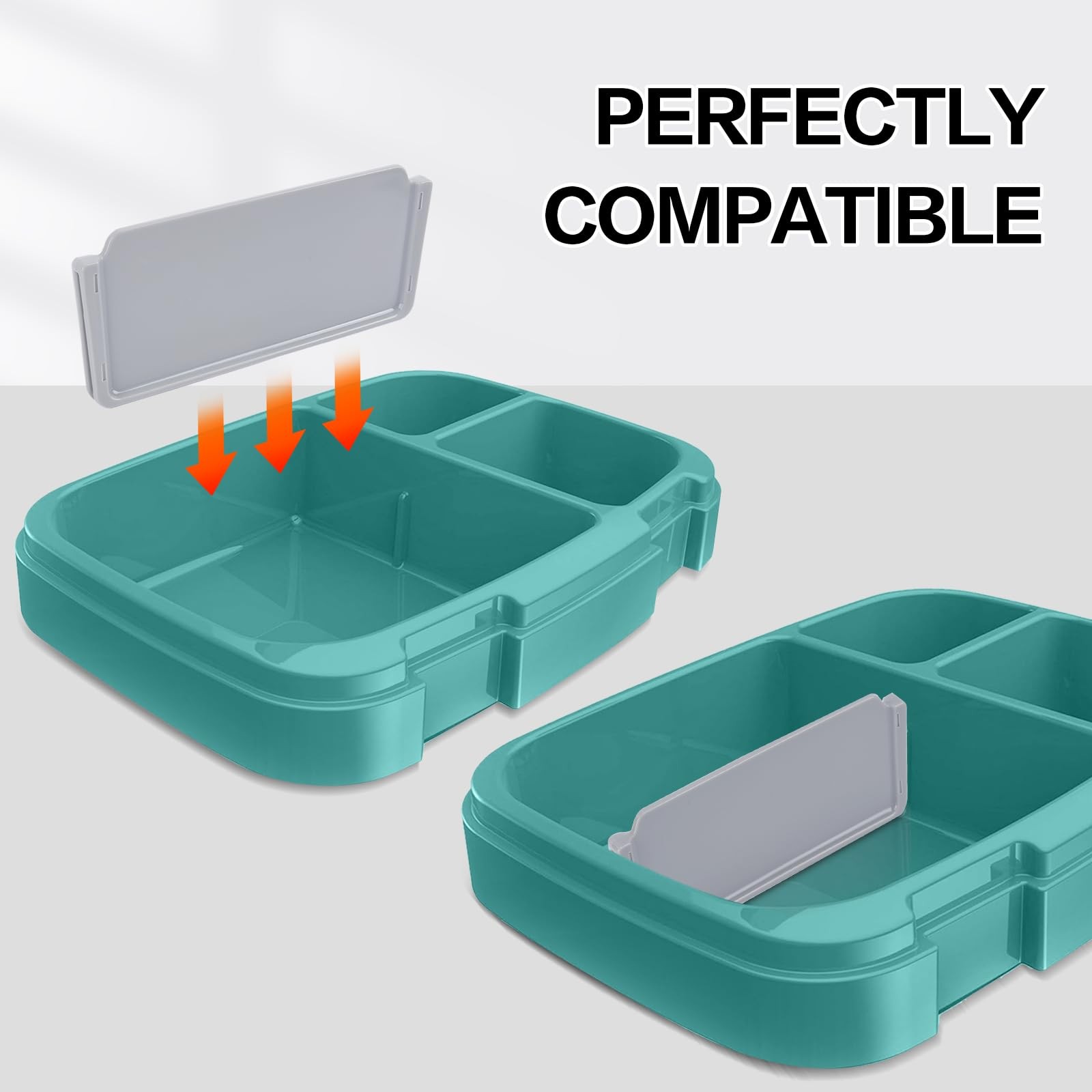 Enlisiwte 3 Pcs Replacement Insert Divider for 5 inch*1.83inch*0.39inch, Gray
