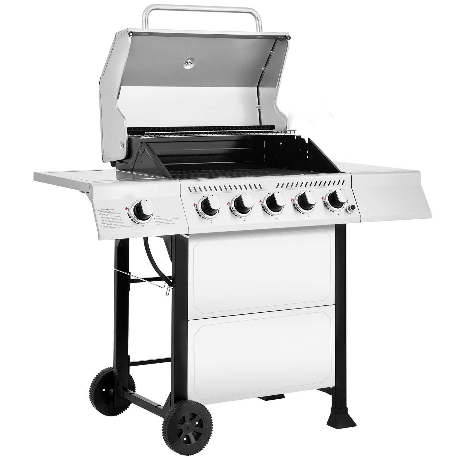 Royal Gourmet 5-Burner Propane Gas Grill Stainless Steel Outdoor Backyard Patio
