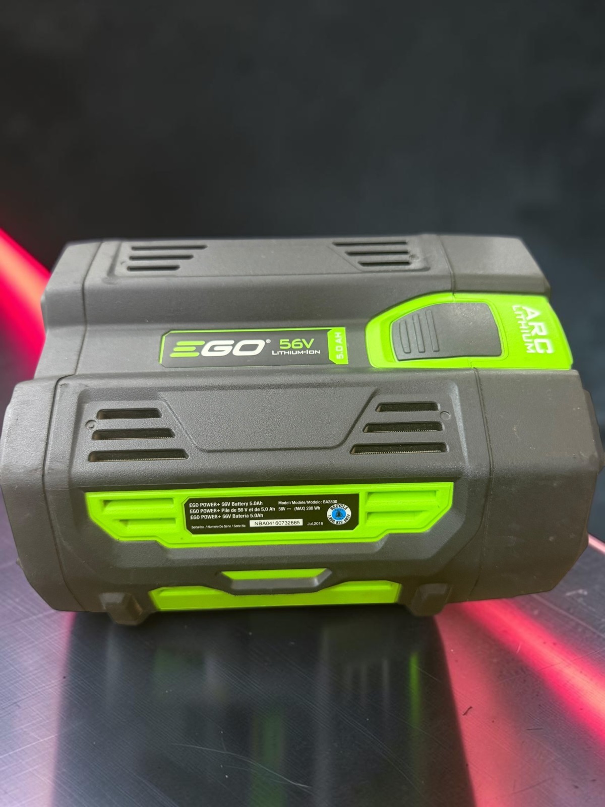 Genuine OEM EGO Power+ BA2800T 56V 5.0Ah Lithium-Ion Battery