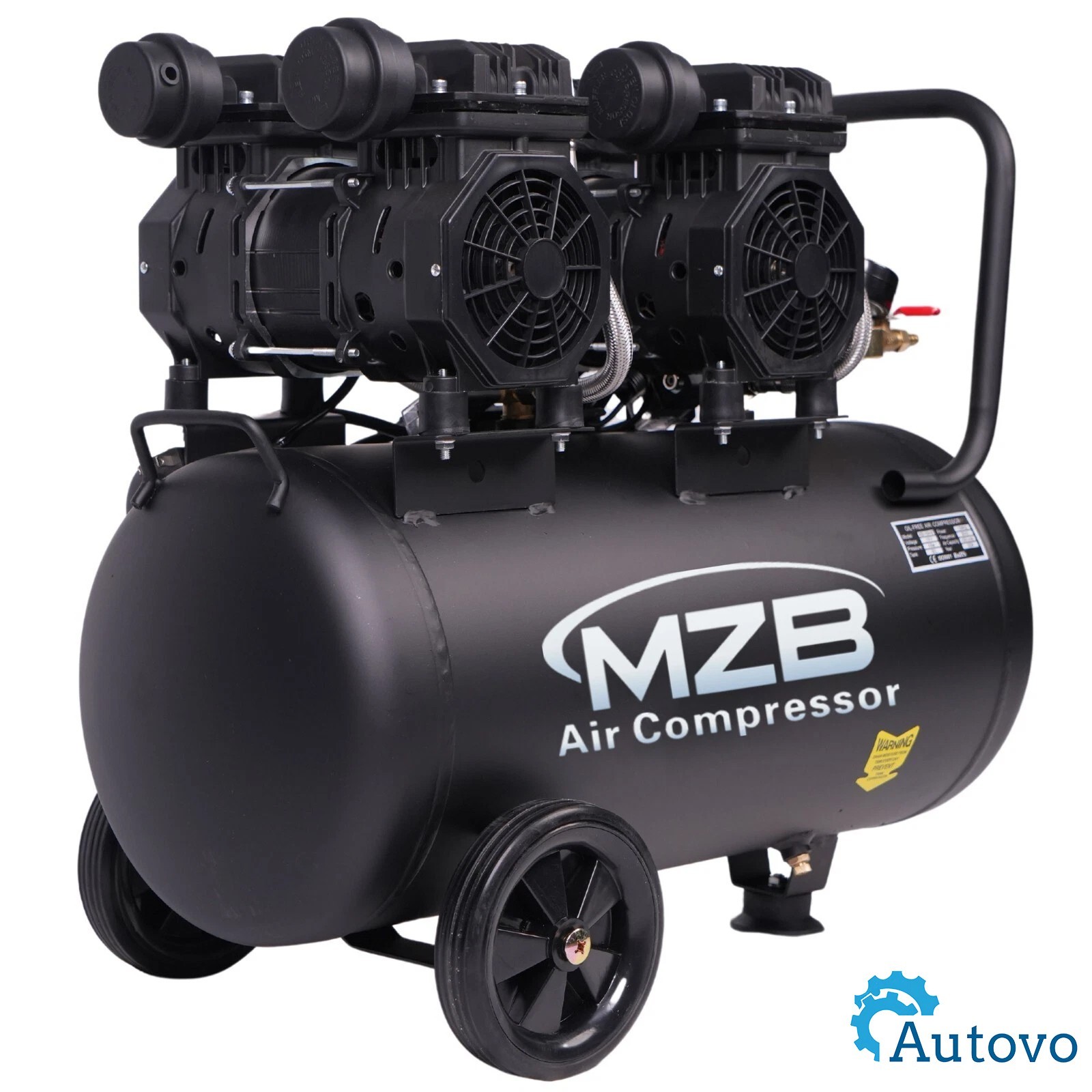 13.2 Gallon 1.5HP Ultra Quiet Air Compressor 70dB Wheeled Portable 110V