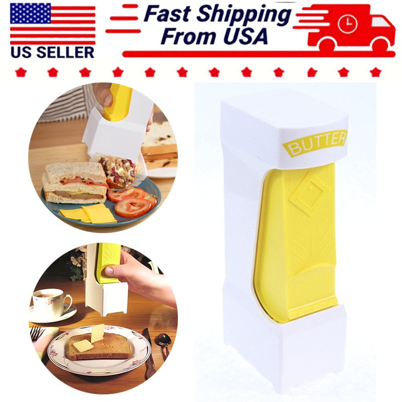 1PC Butter Cutter One-Click with Stainless Steel Blade Cheese Cutter