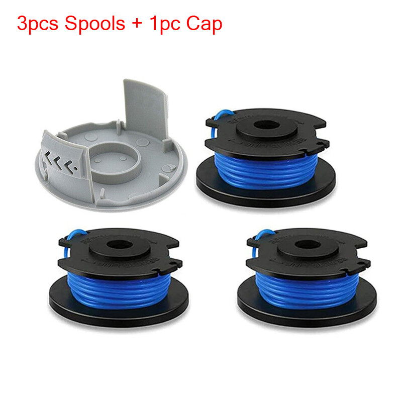 3-10Pcs String Trimmer Spool Lines For Ryobi One+ 18V 24V 40V Weed Eater w/ Caps