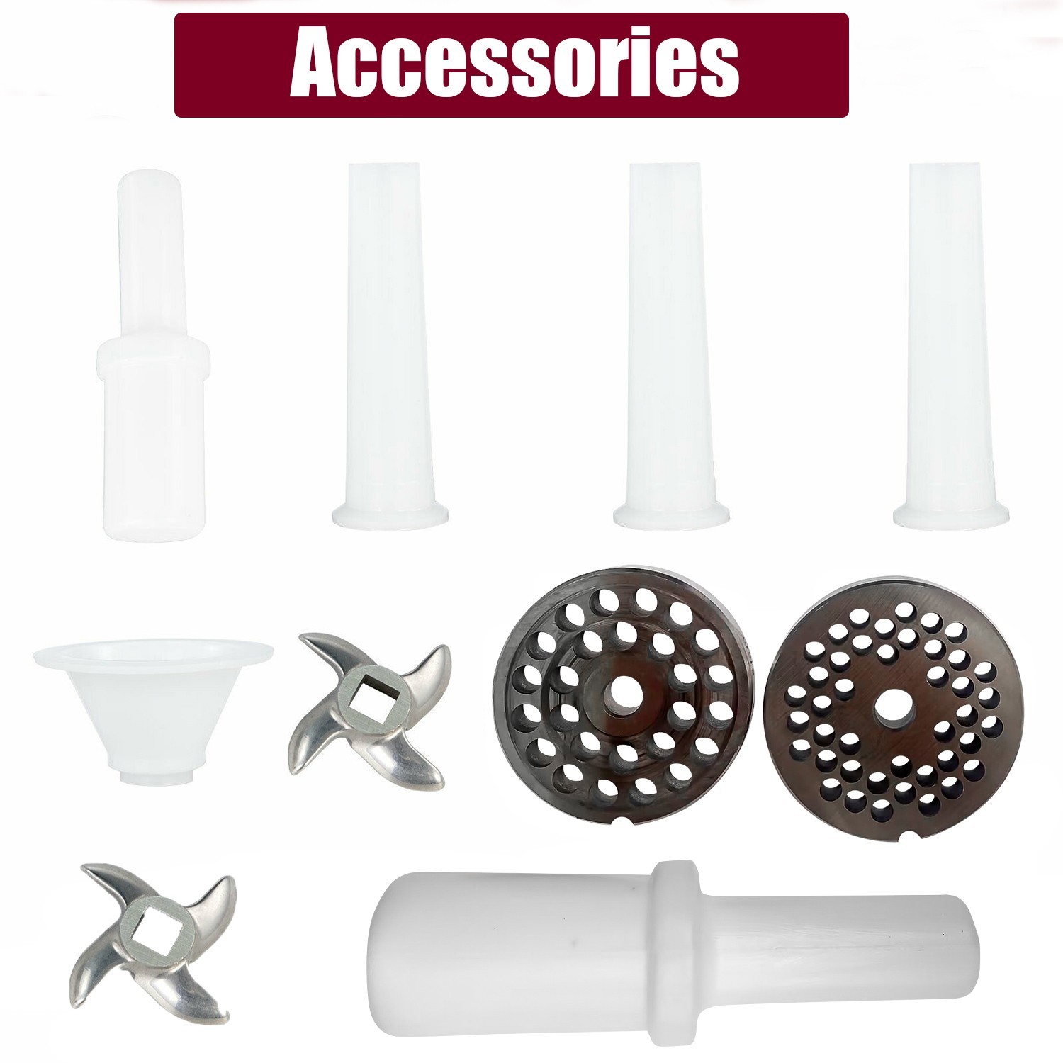 2800W Heavy Duty Commercial Electric Meat Grinder Sausage Maker Mincer Stuffer