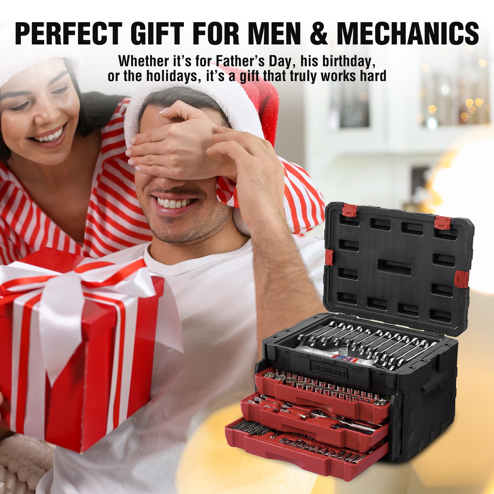 450-Piece Mechanics Tool Tool Set 1/2″ 1/4″ 3/8″ Metric Imperial Socket Wrenches