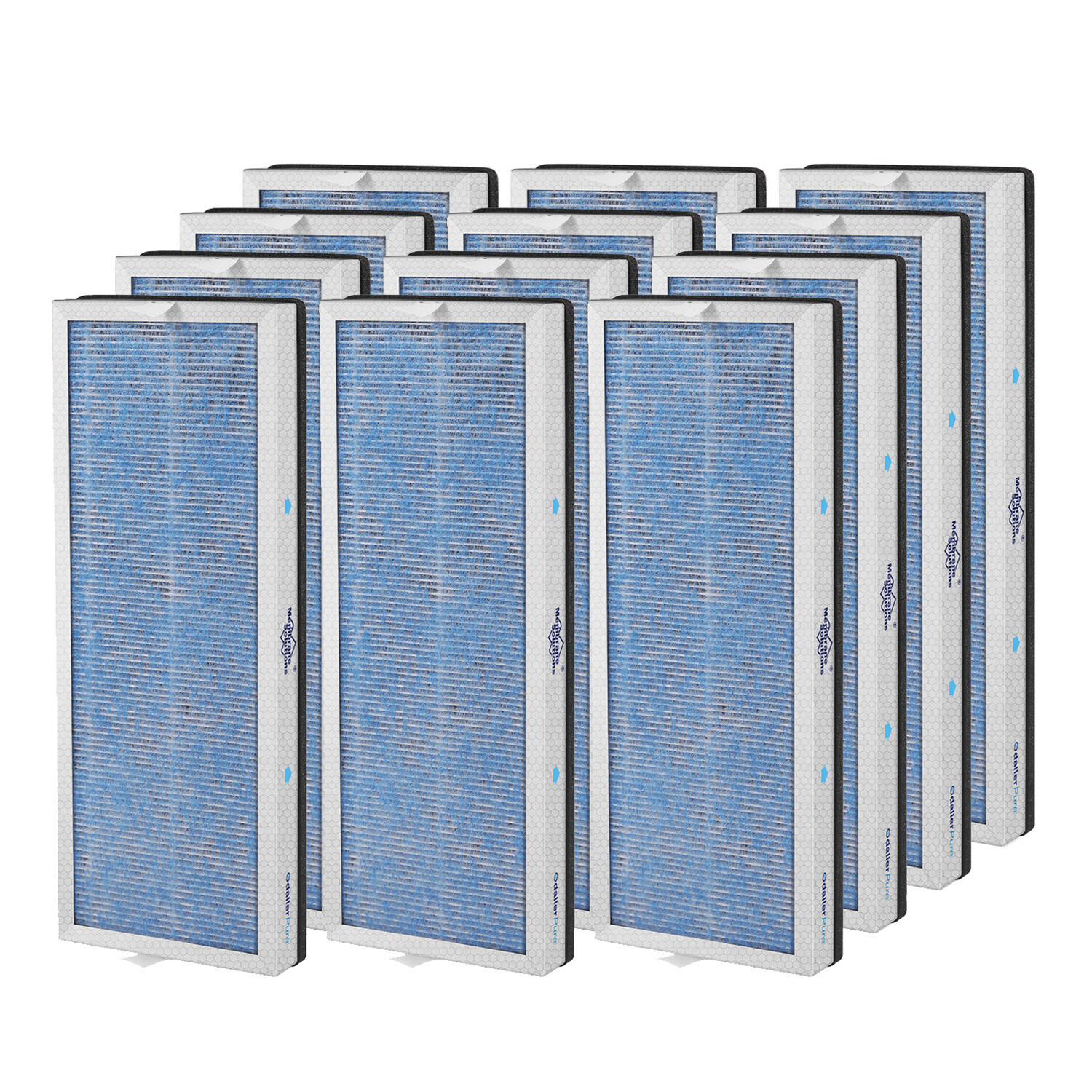 2-12 Pack 4-in-1 4-Stage MS18 MS19 Air Purifier H13 True HEPA Filter Replacement