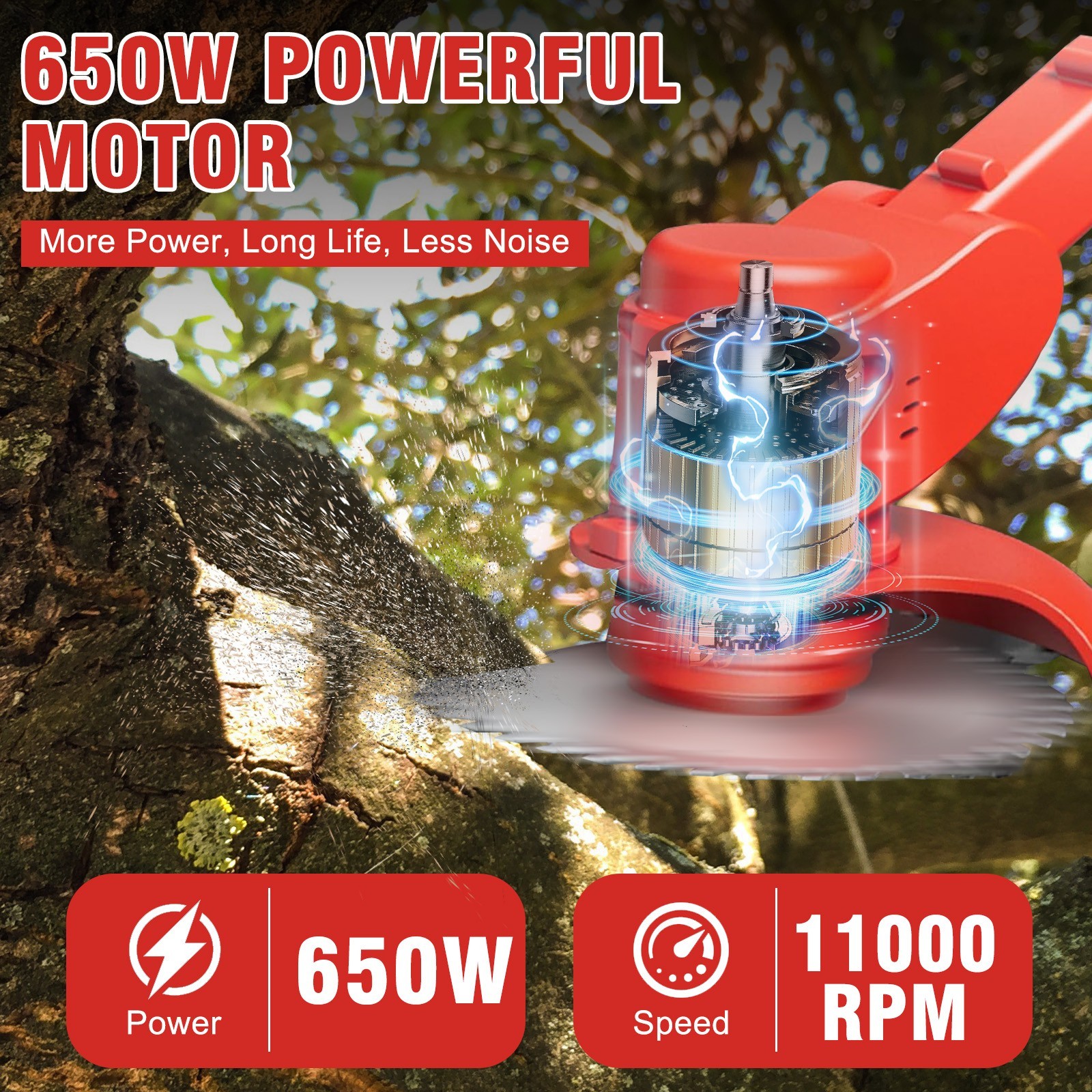 4-Cycle Grass String Trimmer Gasoline-Powered Gas Straight Shaft Weed Eater 31CC