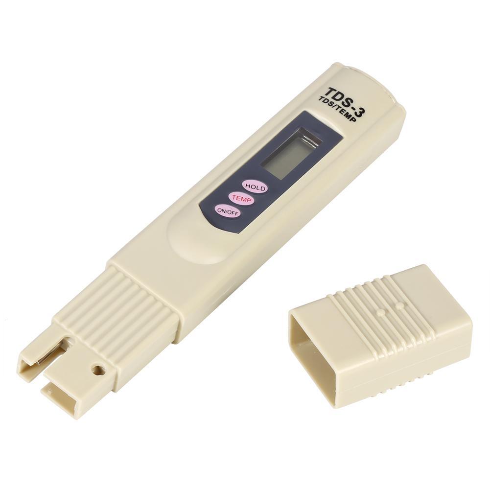 Handheld Water Quality Hardness Purity Digital LCD Meter 0-9990 PPM TDS TDS-3