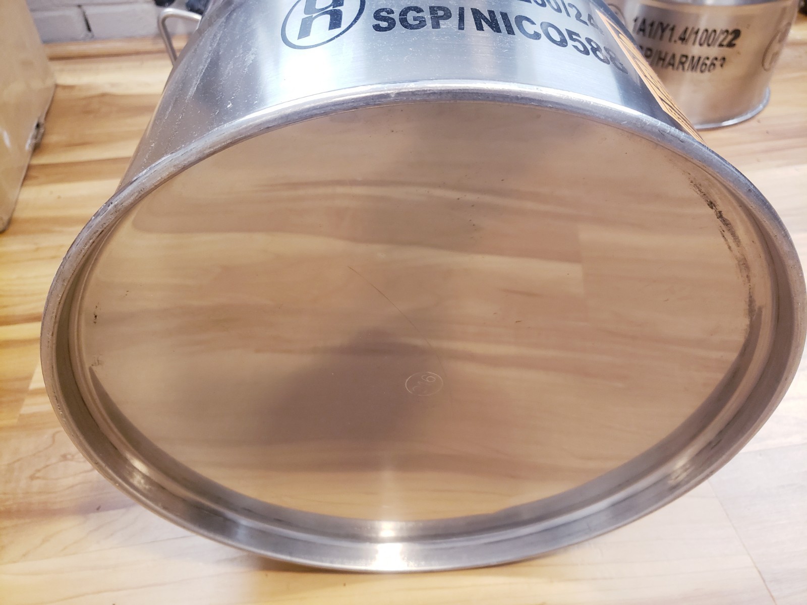 ☆SALE☆ 14 Gal 316 Stainless Steel Closed Top Drum Barrel w/ Handles 14½”×22½”