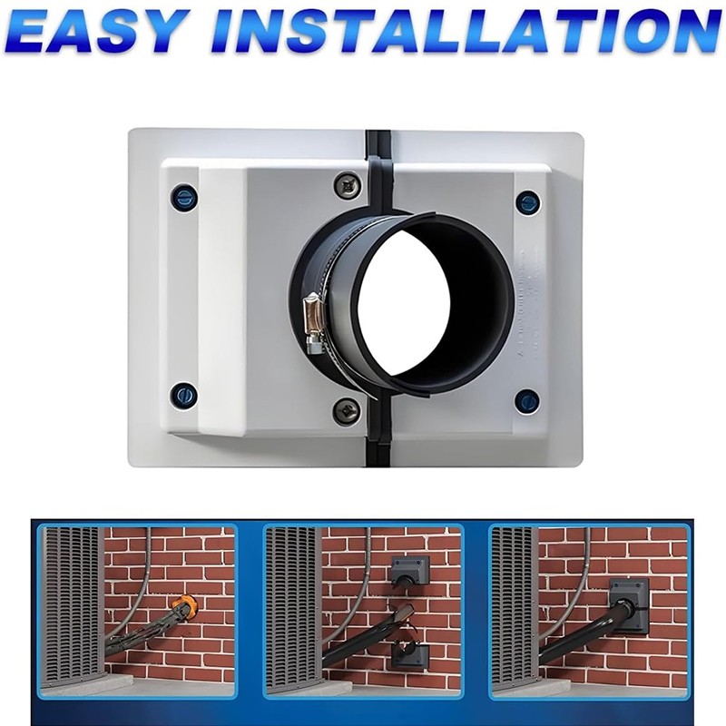 HVAC Wall Penetration & Line-Set Cover Kit Split System Adjustable Indoor/Outdoo