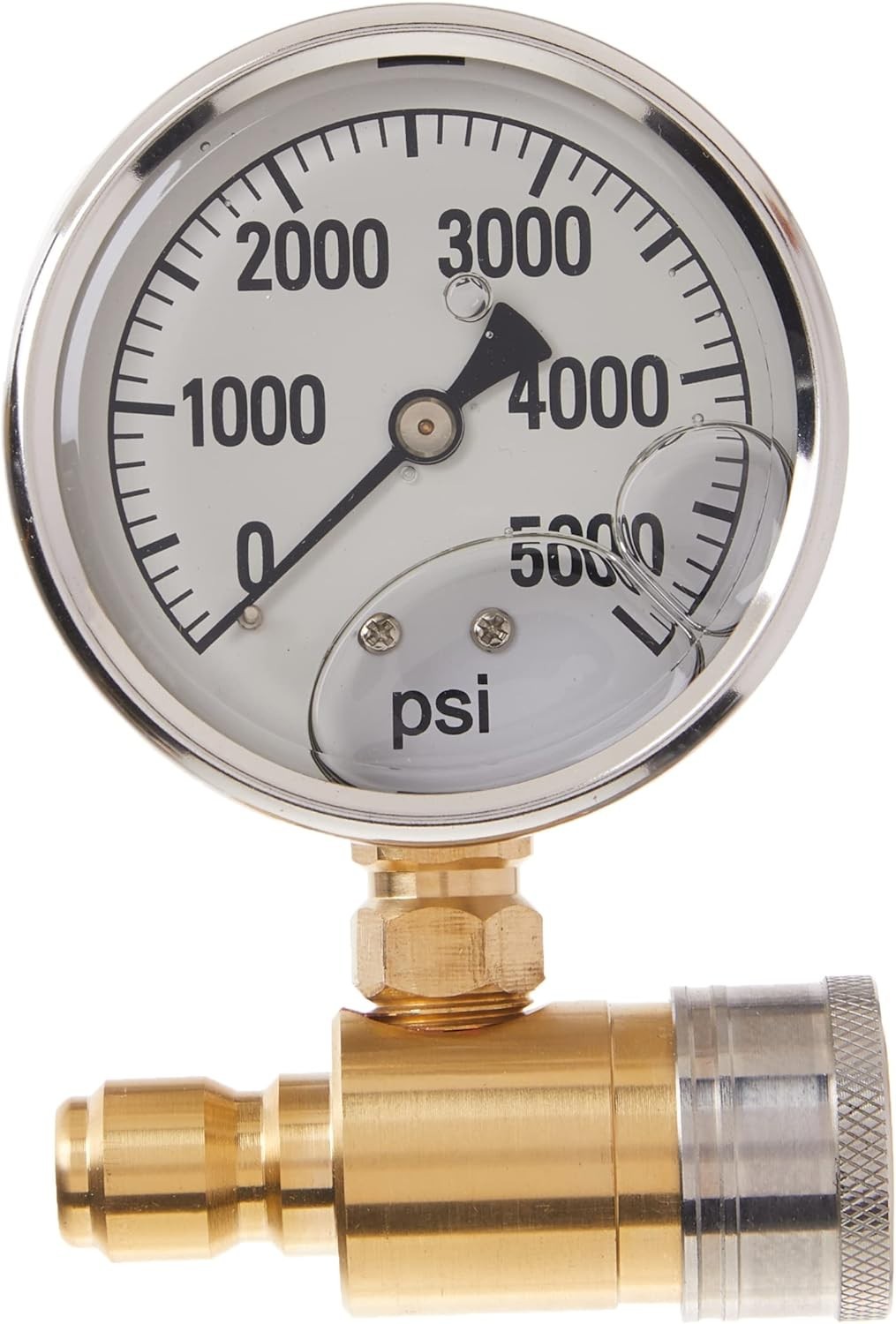 NorthStar Pressure Washer Pressure Gauge – 5000 PSI, 3/8in. Fitting
