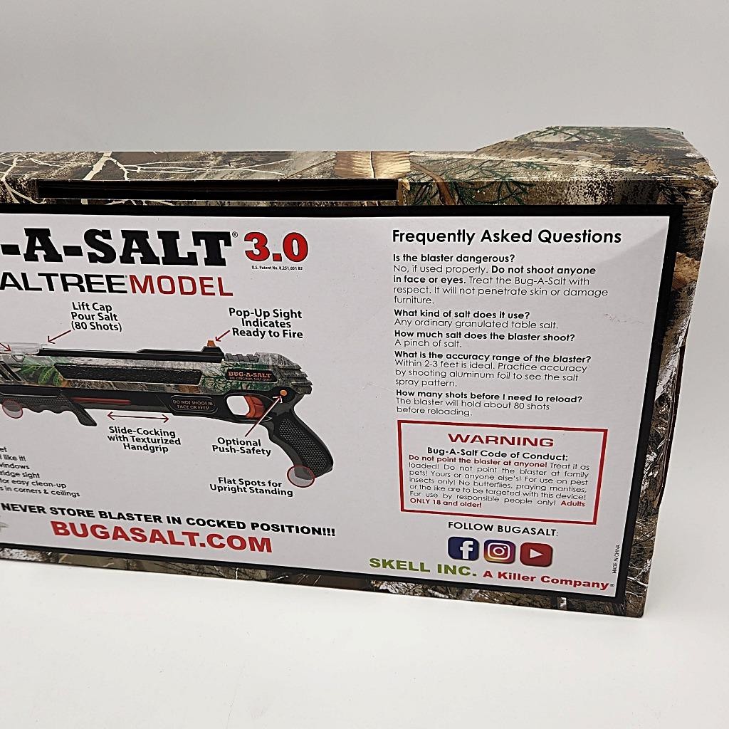 BUG-A-SALT Limited Edition Realtree Camo 3.0 – Insect Repellent Pest Gun