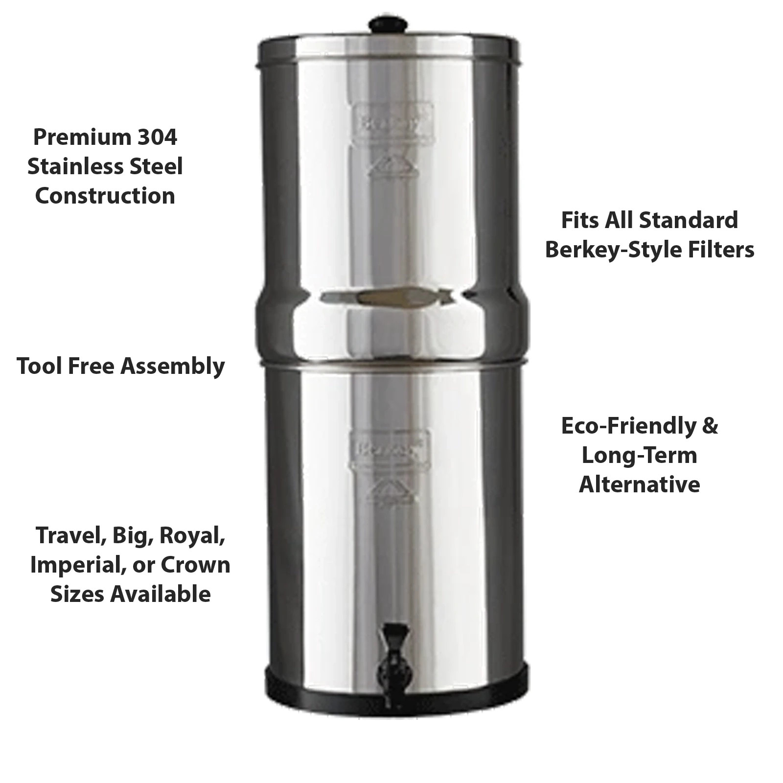 Big Berkey Unit/Housing ONLY- Open Box (Filters NOT included PLEASE READ)