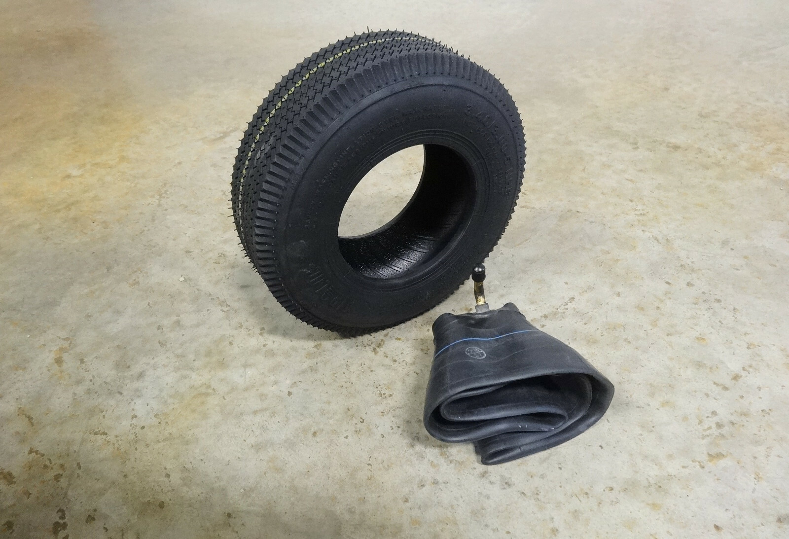 New 3.40/3.00-5 Air-Loc P606 Sawtooth Tread Tire 4 ply WITH TUBE 3.40-5