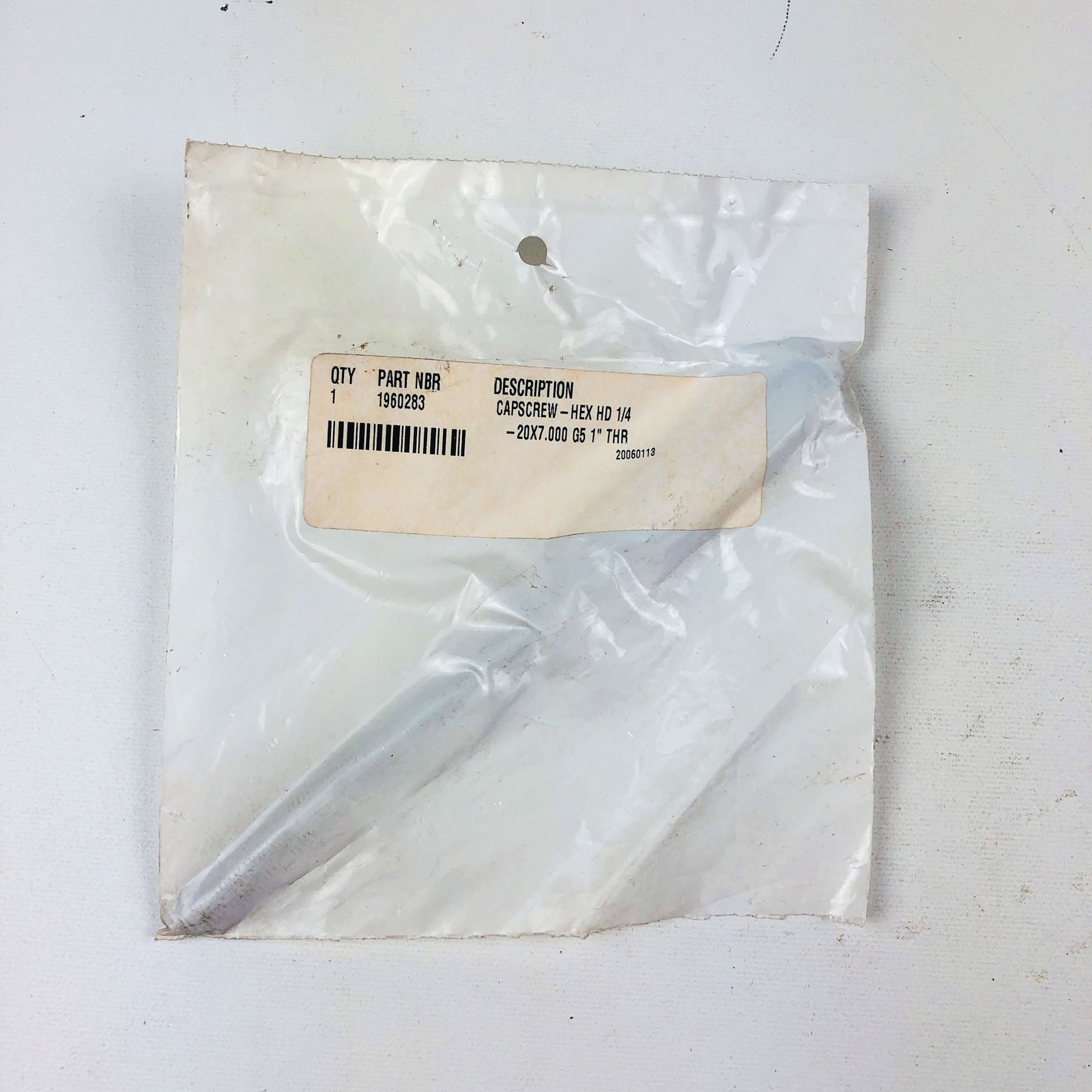 Simplicity 1960283 Capscrew Hex Head 1/4-20×7.000 G5 1″ Thr OEM NOS 1960283SM
