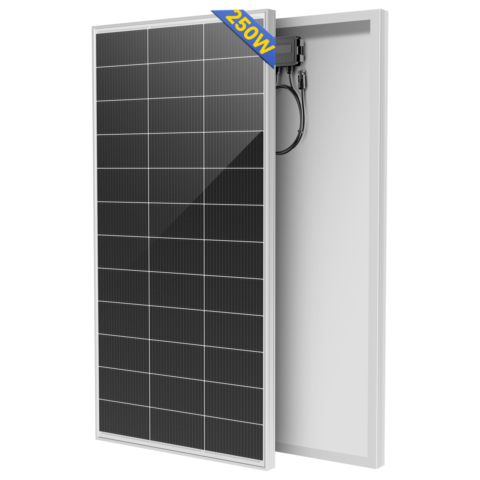 250W 500W 1000W Mono Solar Panel 18BB Power RV Camping Home Camp Off Grid Charge