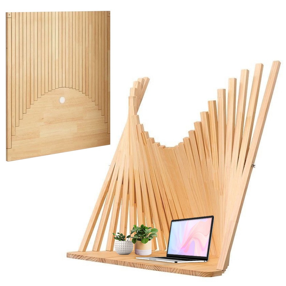 Wall Mounted Wooden Table Foldable Hanging Desk for Home Office Study Bedroom US