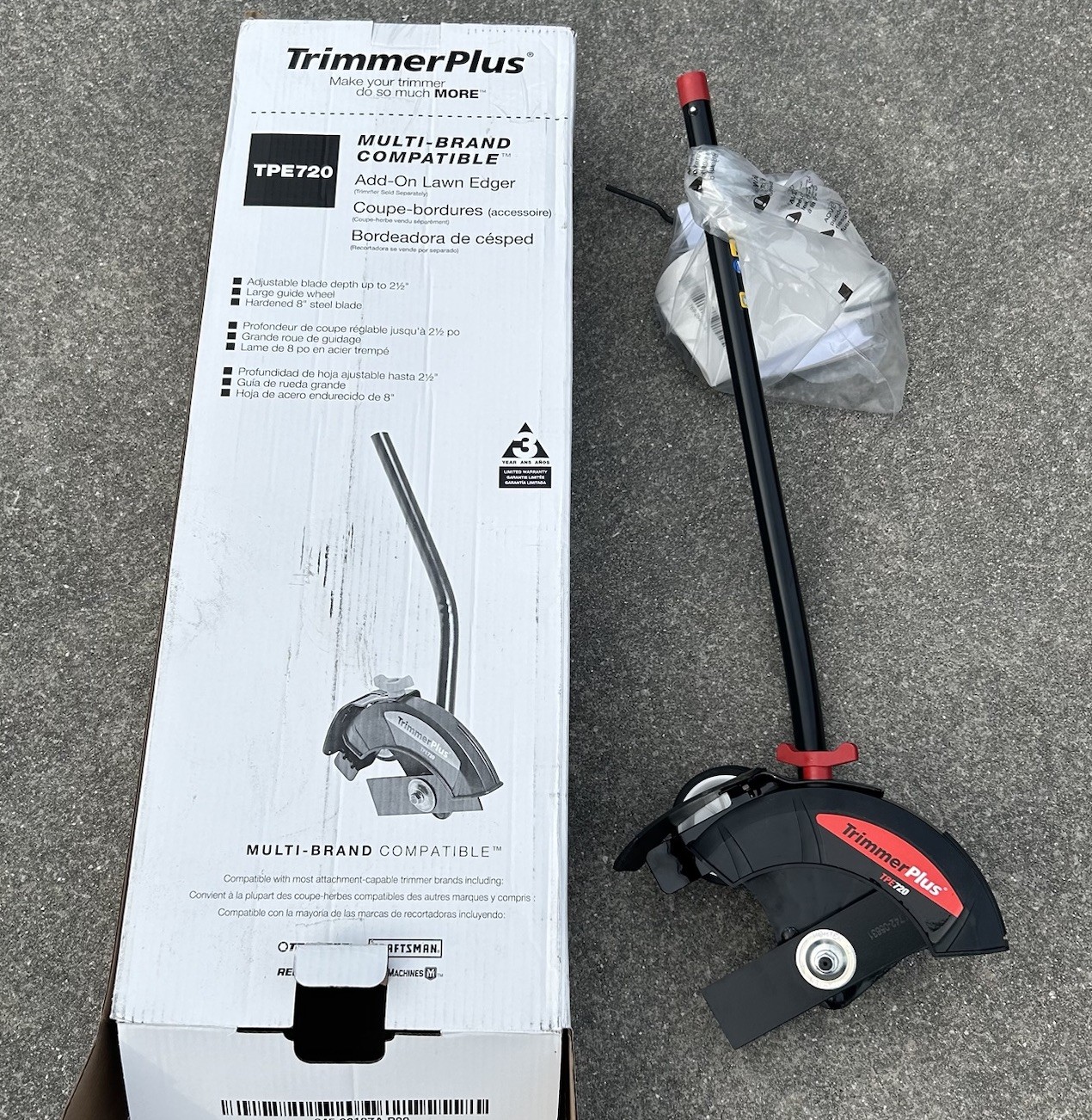 Trimmer Plus TPE720 Universal 7.5 In. Edger Attachment New