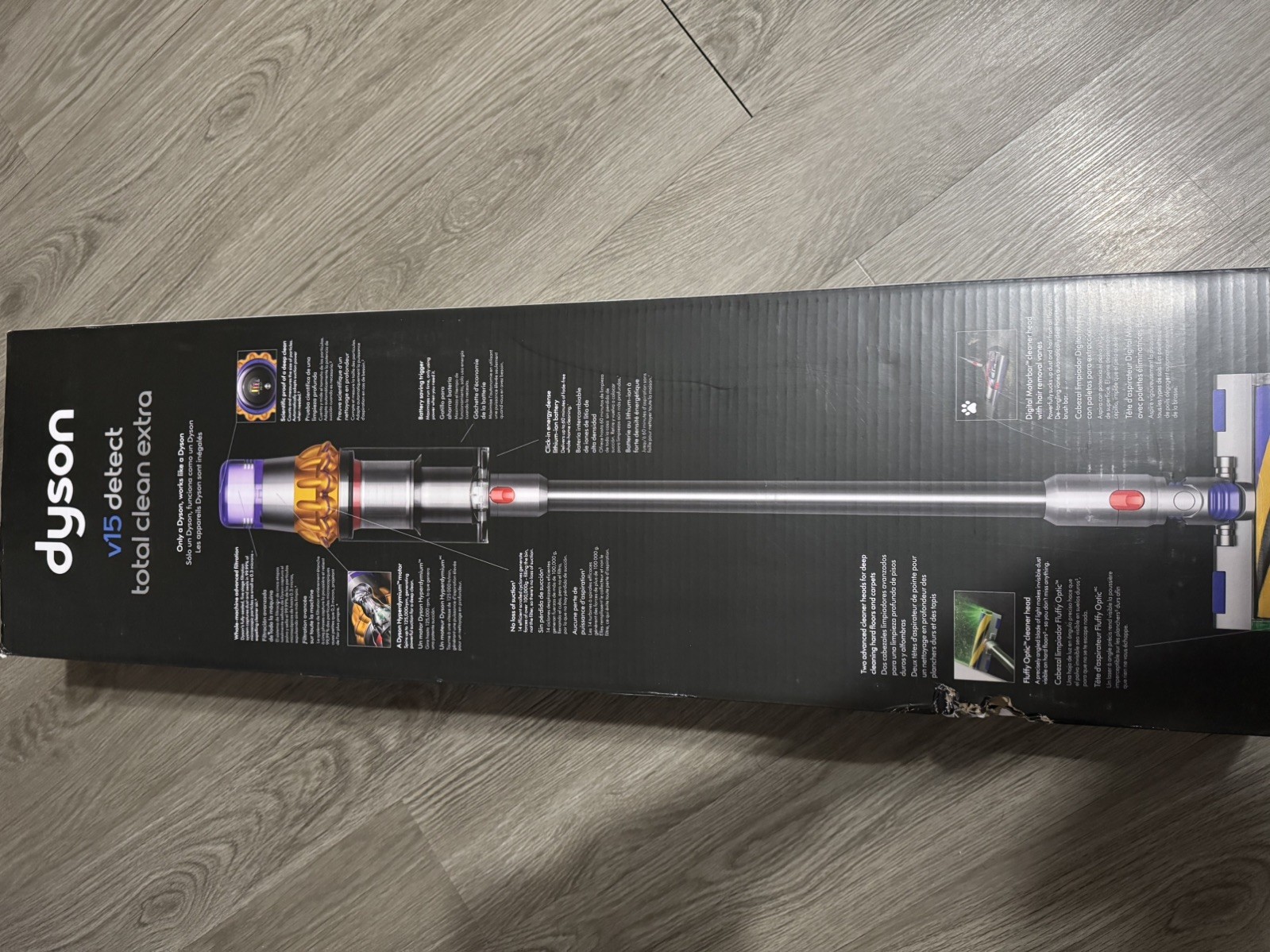 NEW UNOPENED Dyson V15 Detect Total Clean Extra Cordless Vacuum – Yellow