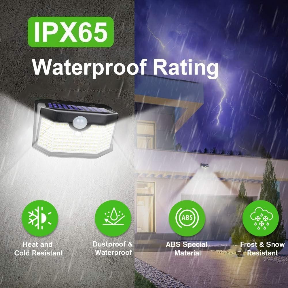 Advanced Solar Motion Sensor Lights – Waterproof 960 Lumen, 6 Pack for Outdoor