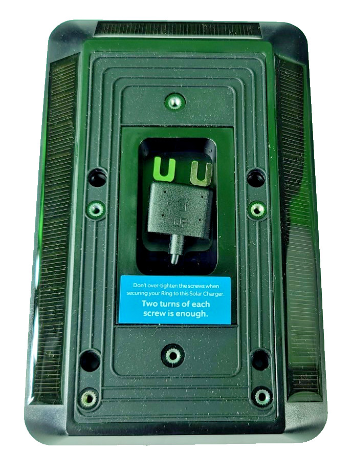 Ring Solar Charger for Video Doorbell 3/3 Plus/4 – (Door bell is not included)