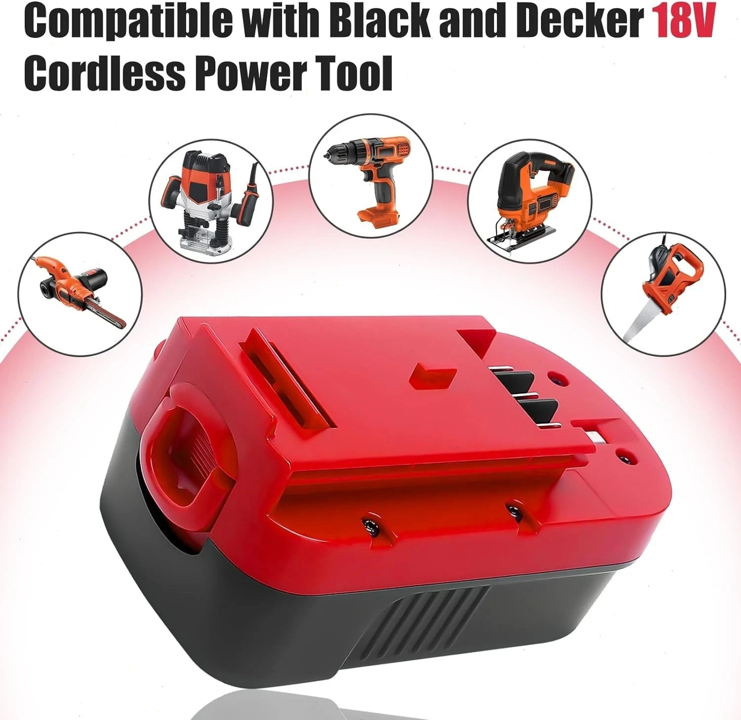2Pack 18V for Black & Decker HPB18 18 Volt Battery/Charger HPB18-OPE 244760-00