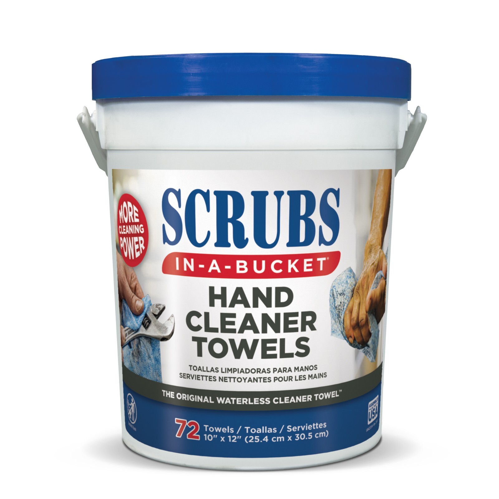 Scrubs In-A-Bucket 42272 10×12″ Hand Towel, 72 Count – 12 Tubs, FREE SHIPPING