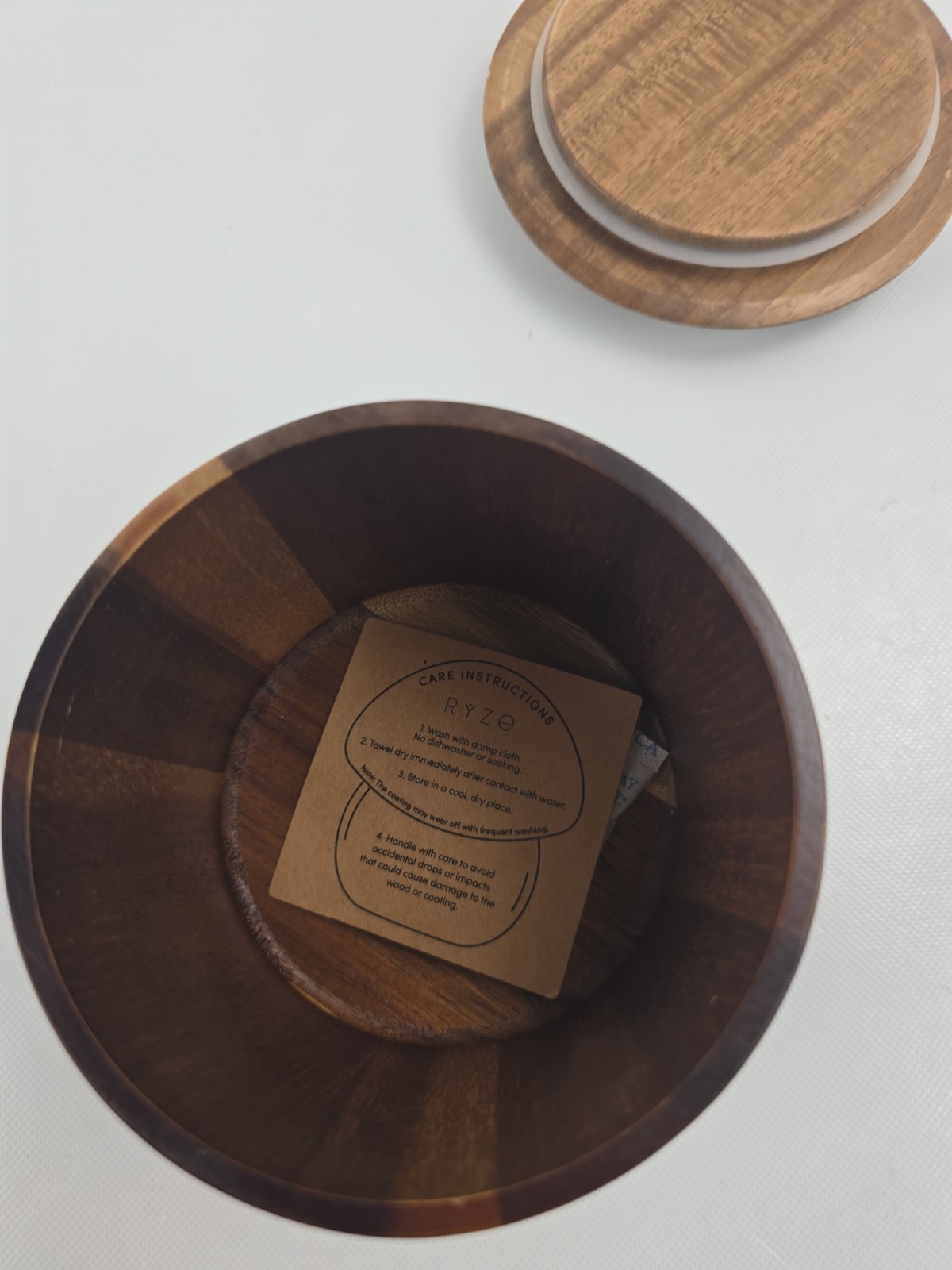 Offical Ryze Ritual Wood Canister Without Scoop SEE PICTURES