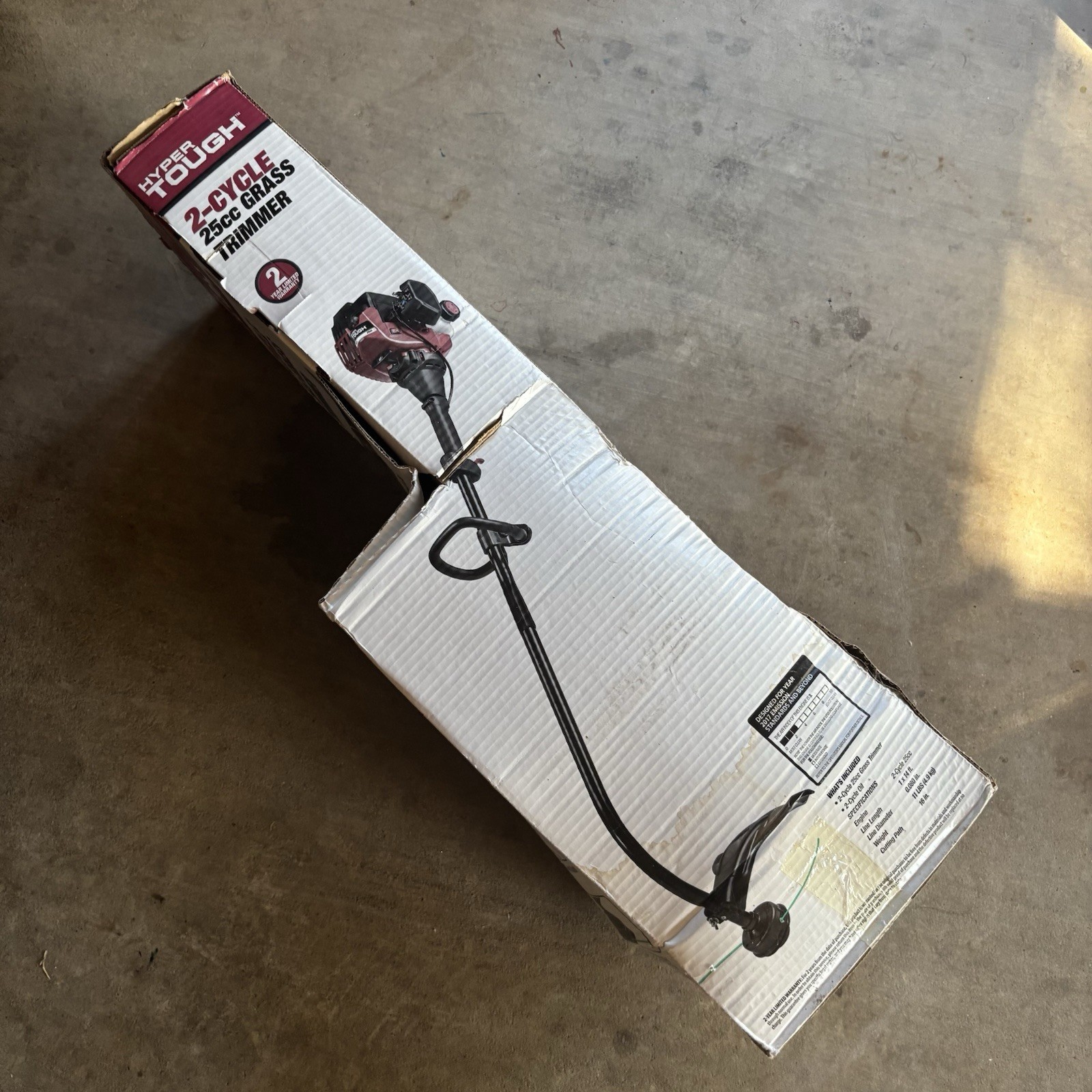Hyper Tough H2500 25cc 2-Cycle Gas String Trimmer NEW Curved Shaft Weed Eater