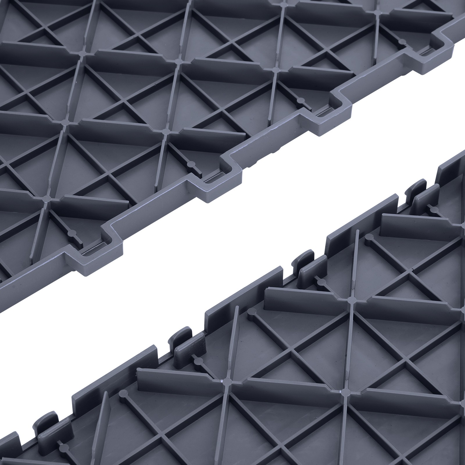 VEVOR Garage Tiles Interlocking 12×12 in 50 Pack Garage Flooring Tiles Gray